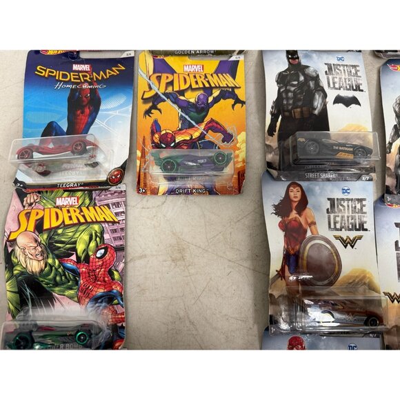 Lot of 15 Captain America + Justice League Hot Wheels Complete Set 15 Cars - Picture 3 of 9